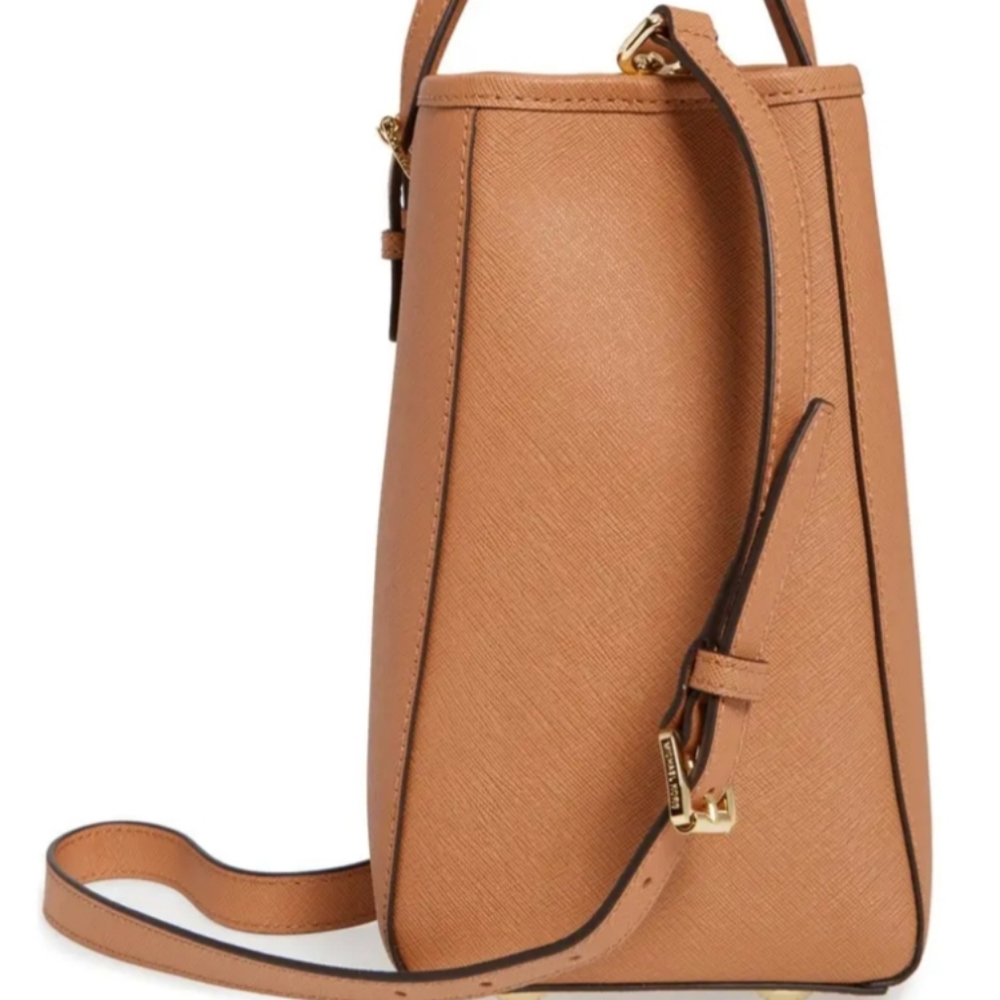 Michael kors MK Jet Set EW EX Large Saffiano leather handbag East West Travel - Picture 4 of 15